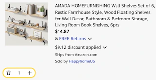 Rustic Farmhouse Wall Shelves Set