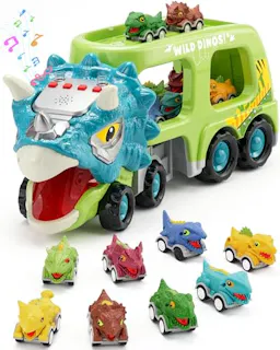 Dinosaur Transport Truck Playset