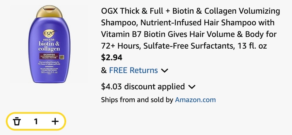 ogx biotin haircare