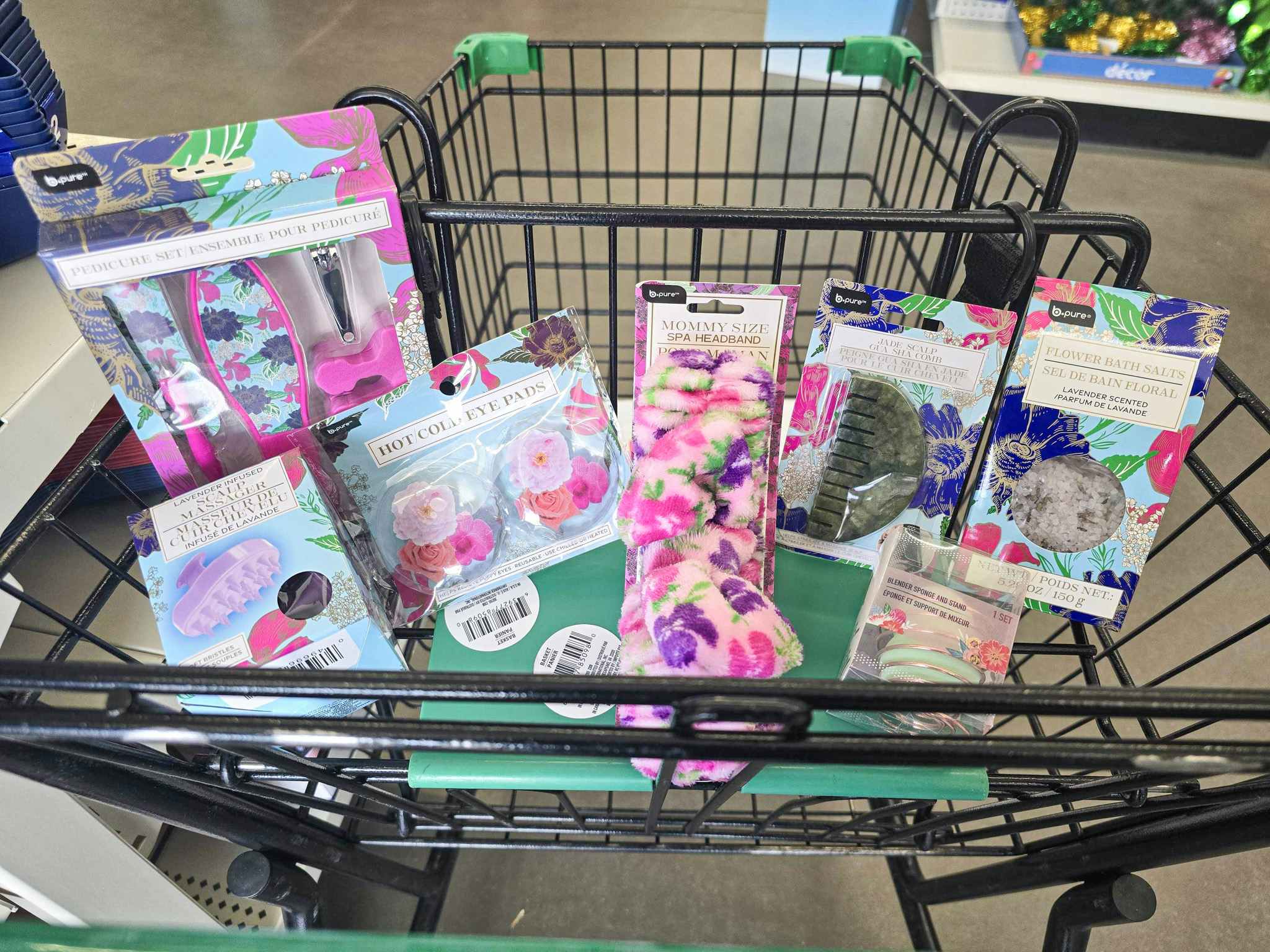 mothers day gifts in a cart
