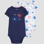 Baby Short Sleeve Bodysuit 2-Pack