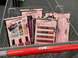 cosmetic gift sets priced at $5.99 at CVS