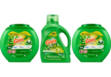 3 Gain Laundry Detergents
