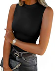 Women's Mock Turtleneck Tank Top