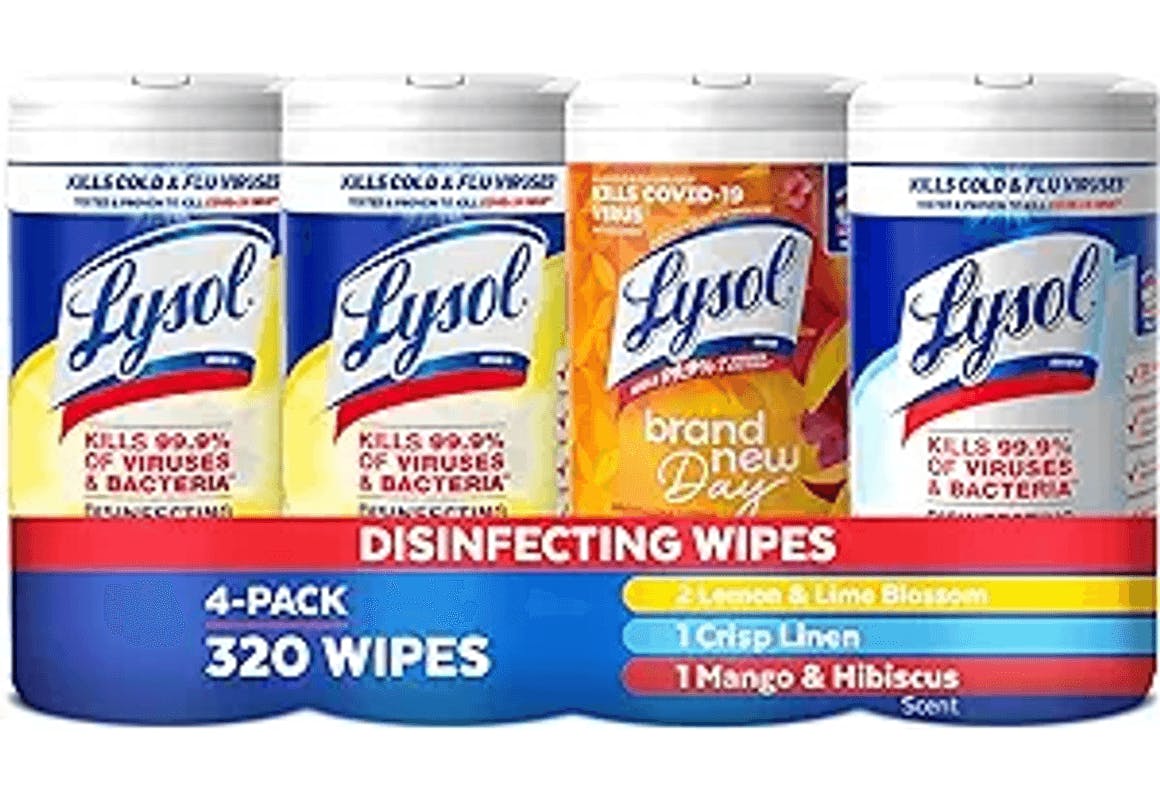 Lysol Disinfectant Wipes 4-Pack