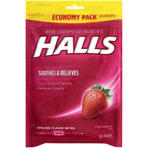 2 Halls Cough Drop Bags