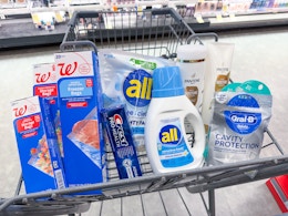 pantene crest oral-b all schick walgreens brand items in cart