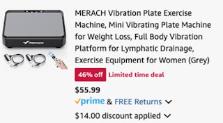 Exercise plate Amazon reciept