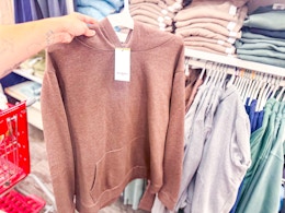 burnt orange sweatshirt