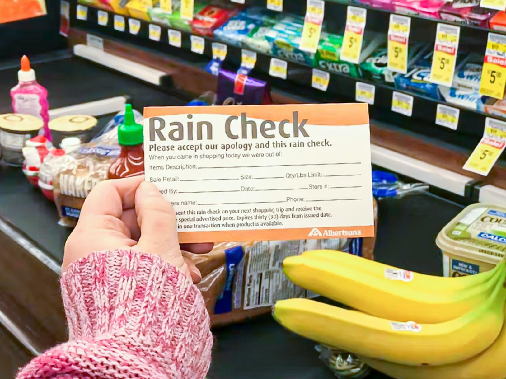 What are rain checks? The Krazy Coupon Lady