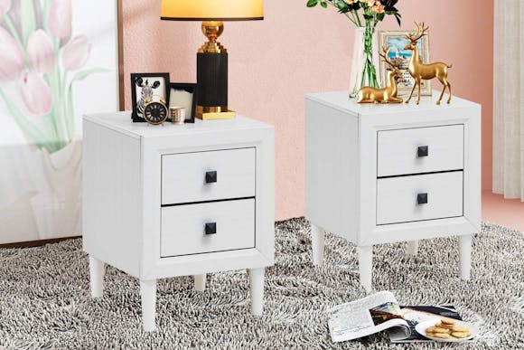 2-Drawer Nightstand Set, Only $53.99 on Amazon (Pre-Assembled)