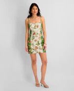 Women's Printed Flax Dress