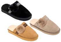 BearPaw Adult Suede Slippers