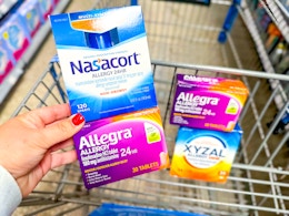 Spring Allergy Savings at Walmart: $10 Rebate on Allegra, Nasacort, and Xyzal card image