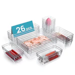 Clear Plastic Drawer Organizer Bins