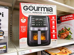 air fryer sitting on a target shelf