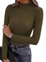 PRETTYGARDEN Women's Mock Neck Top
