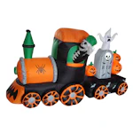 Halloween Inflatable Skeleton Train