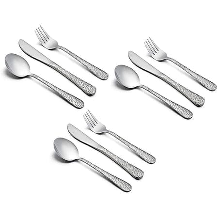 Kids Hammered Silverware Set