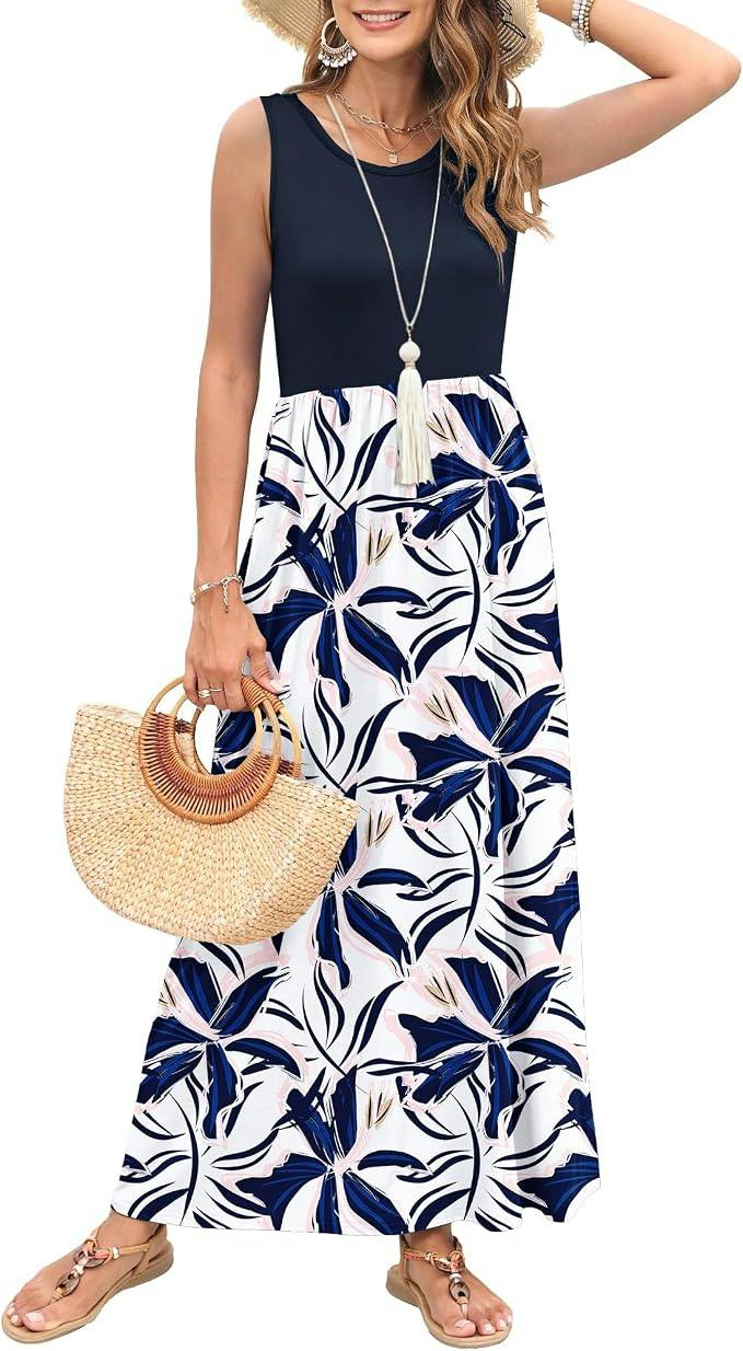 Women's Sleeveless Maxi Dress