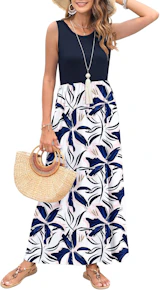 Women's Sleeveless Maxi Dress