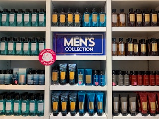 mens collection display