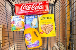 kroger groceries in shopping cart