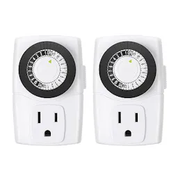 Indoor Mini Outlet Timer 2-Pack