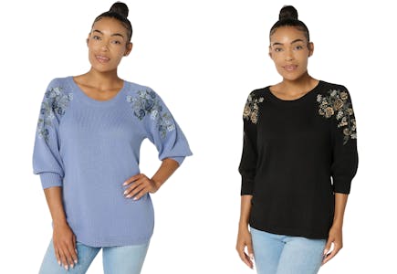 Ree Women’s Embroidered Sweater