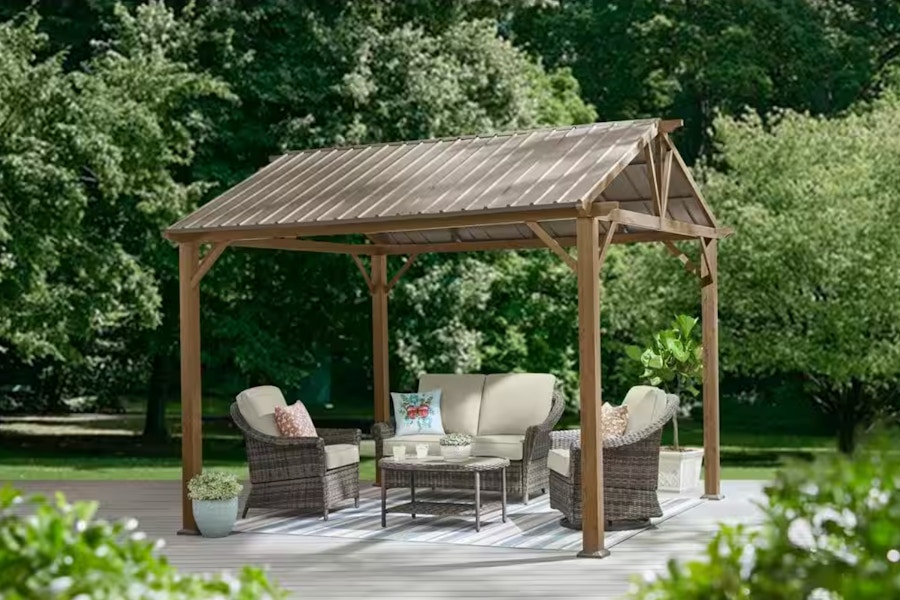 home depot hampton bay hard top gazebo 2