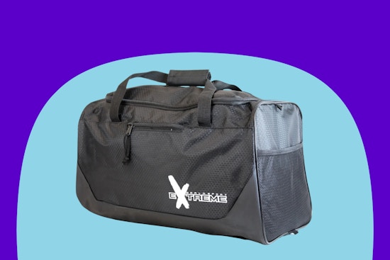 Stock image of a black Extreme duffle bag