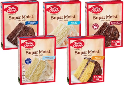 5 Betty Crocker Cake Mixes