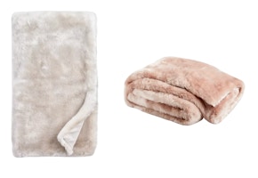 Hotel Collection Faux Fur Throw