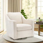 Upholstered Swivel Accent Chair