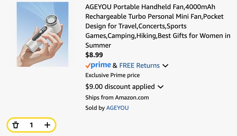 portable fan