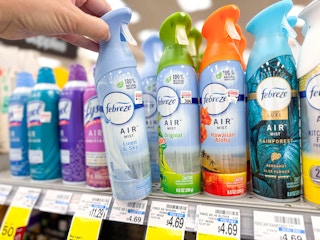 febreze air freshener sprays on shelf in cvs