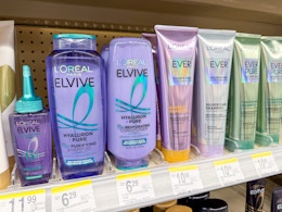 l'oreal elvive products on walgreens shelf