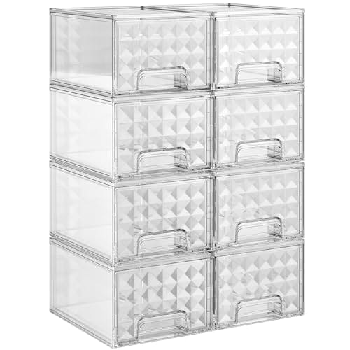 Stackable Storage Drawers 8-Pack