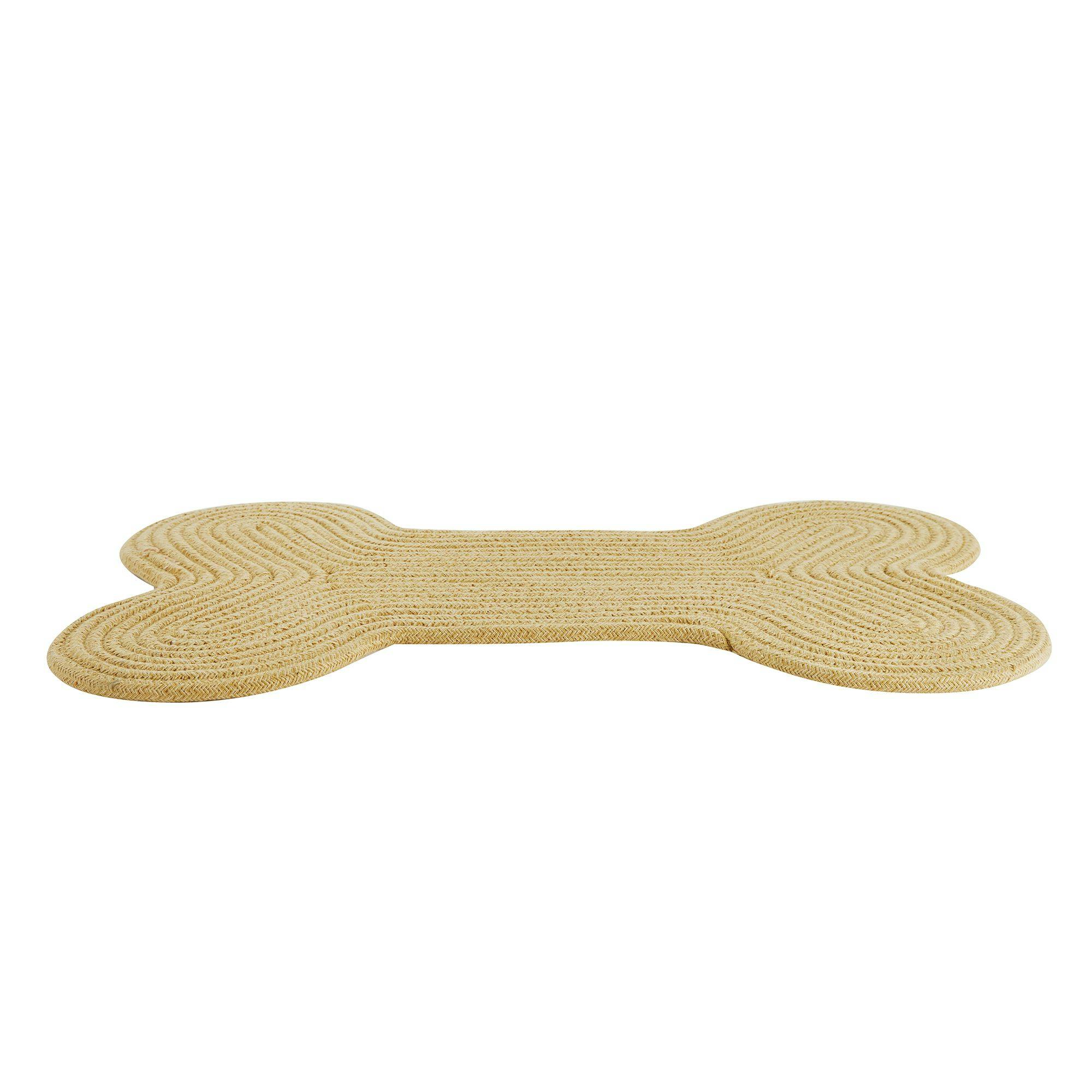 Rope Fabric Bone Pet Feeding Placemat