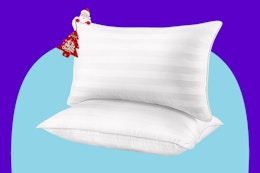 Queen-Sized Bed Pillow 2-Pack, Just $15.20 on Amazon (Reg. $40) card image