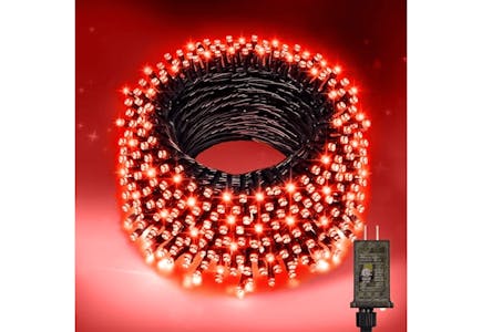 LED Red String Christmas Lights