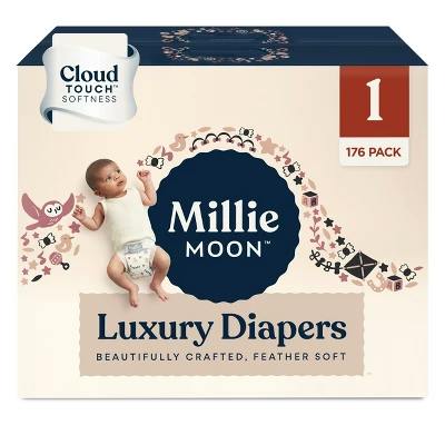 2 Millie Moon Luxury Diapers Boxes