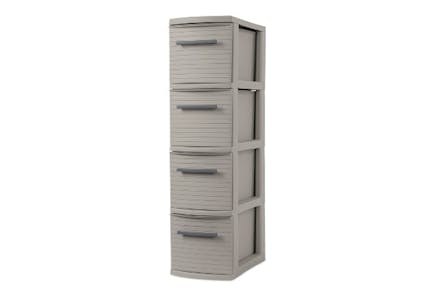 Brightroom 4-Drawer Skinny Tower