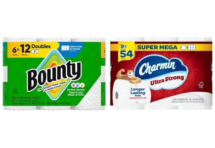 1 Charmin + 1 Bounty