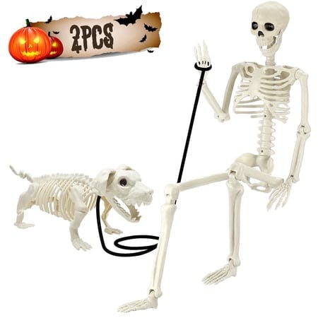 Skeleton and Dog Skeleton Set