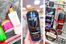 collage image of raw sugar, loreal elvive, and axe products