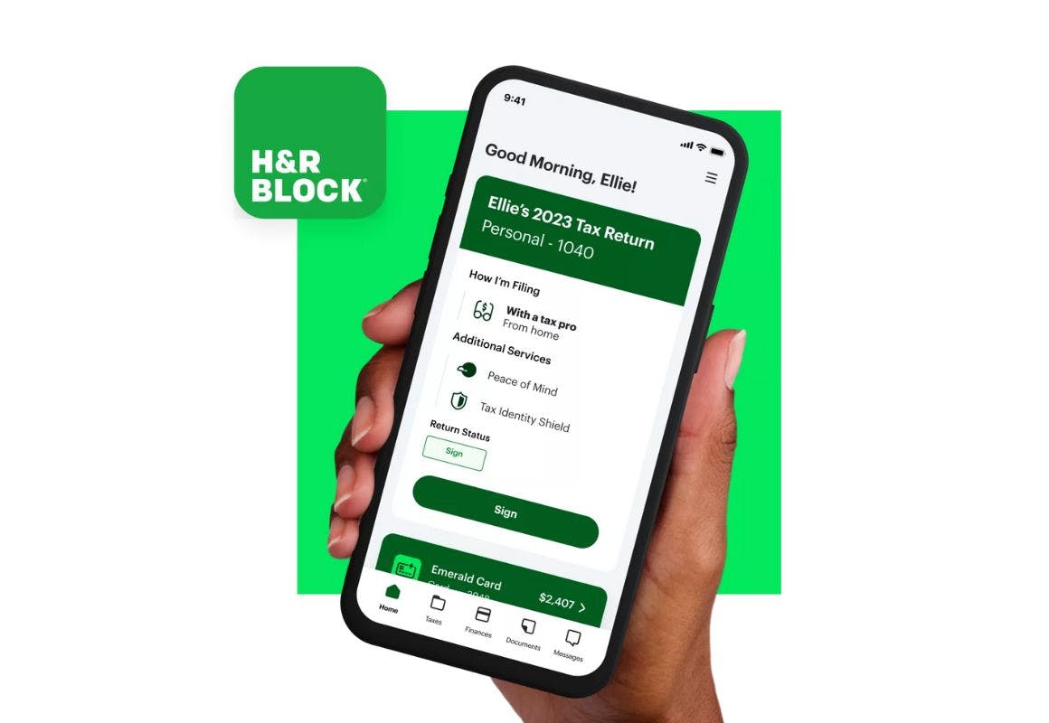 H&R Block Deluxe Online Tax Filinxg