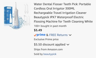 Amazon Water Dental Flosser 2026