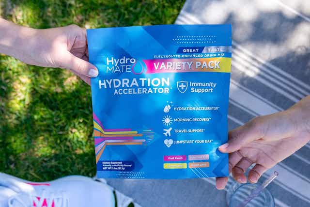 HydroMate Electrolytes Variety Pack, Now as Low as $17 With Amazon Coupon card image