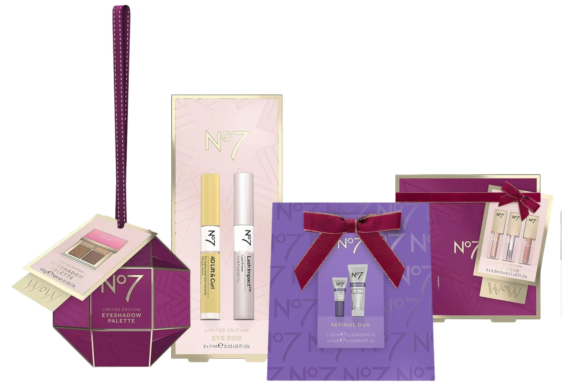 4 No7 Gift Sets + 1 Booster Coupon